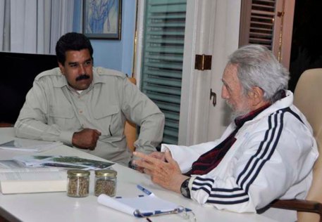 Nicolas Maduro y Fidel Castro