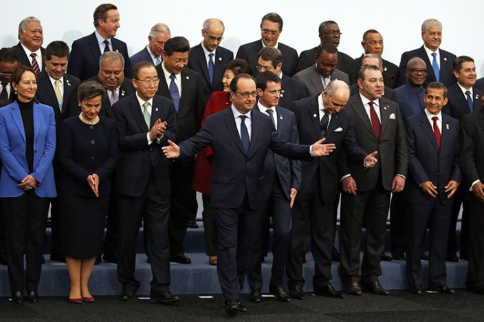 Presidentes asistentes a la cumbre del clima en Paris