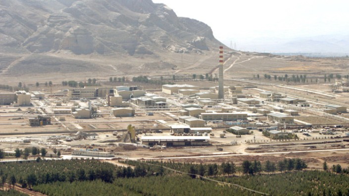 Vista panorámica del centro de procesamiento de uranio en Isfahán, 340 kilómetros al sur de Teherán.