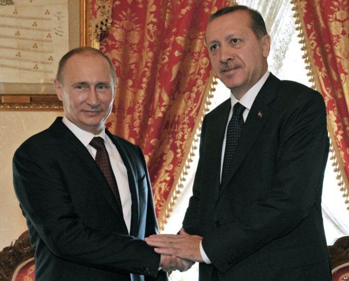 Vladimir Putin y Recep Tayyip Erdoğan