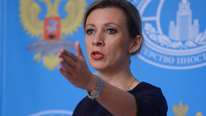 La responsable del departamento de prensa de la Cancillería rusa, María Zajárova
