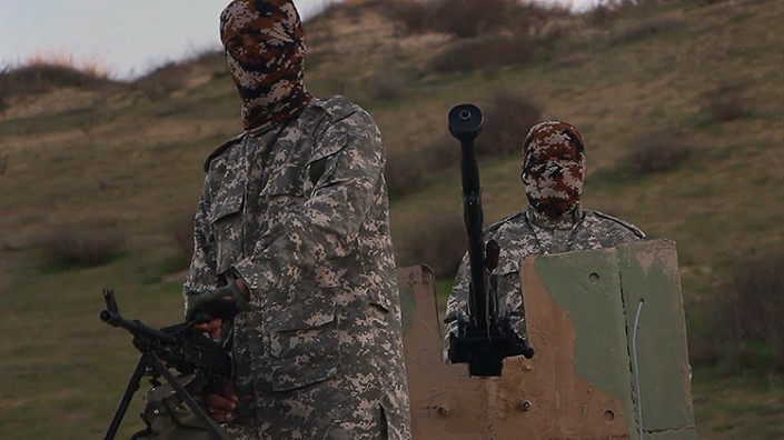 Miembros del grupo terrorista Estado Islamico