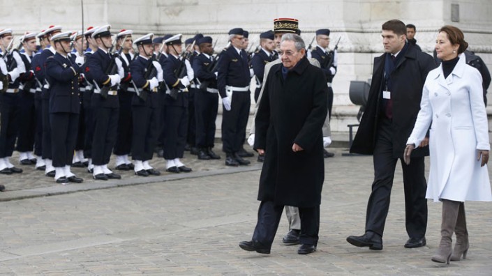 Visita Raul Castro a Francia