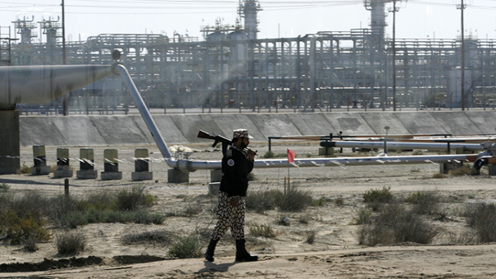 Zona petrolera en Arabia Saudita