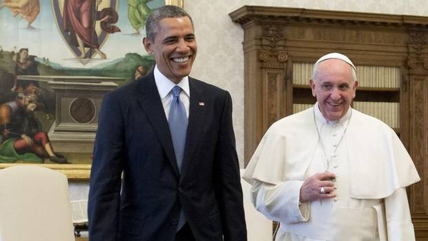 Barack Omaba y Papa Francisco