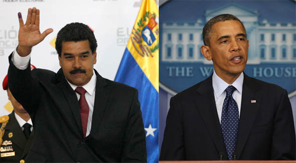 Nicolas Maduro y Barack Obama